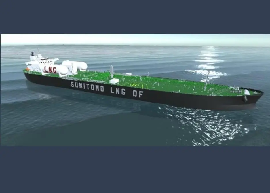 The medium-size high-pressure LNG dual-fuelled tanker Photo: SHI