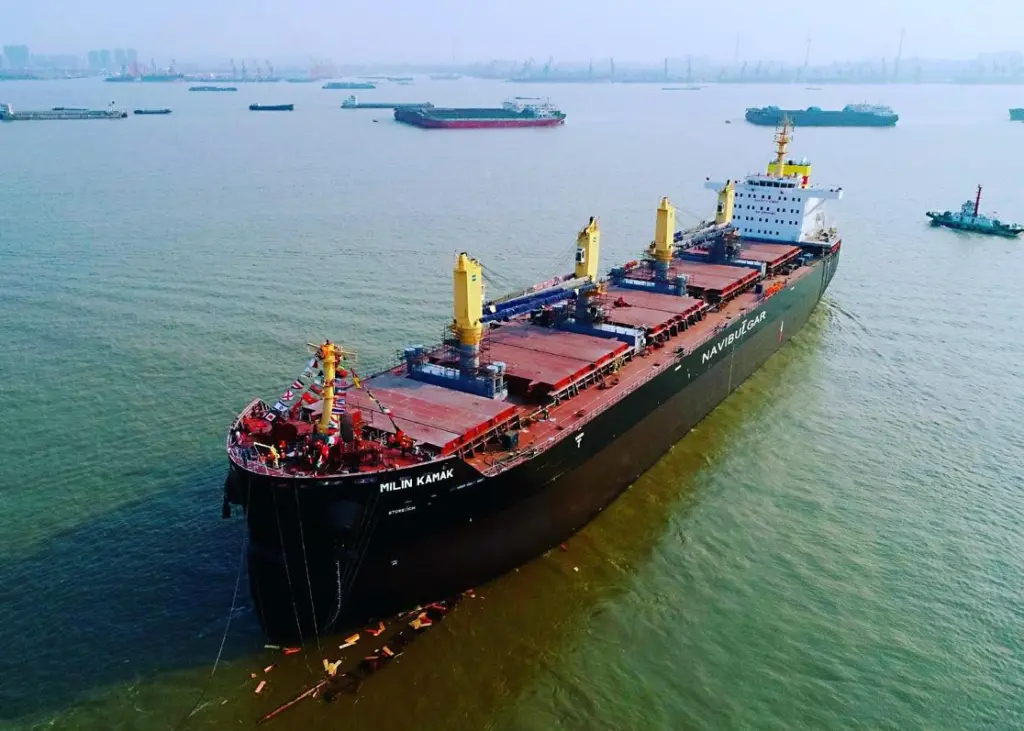 The fifth of the series of six BT45 newbuildings, Milin Kamak, was delivered in May 2020. (Image: Navibulgar)