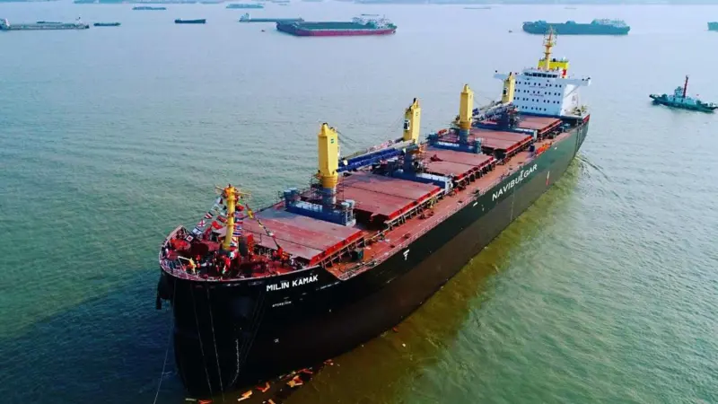 The fifth of the series of six BT45 newbuildings, Milin Kamak, was delivered in May 2020. (Image: Navibulgar)