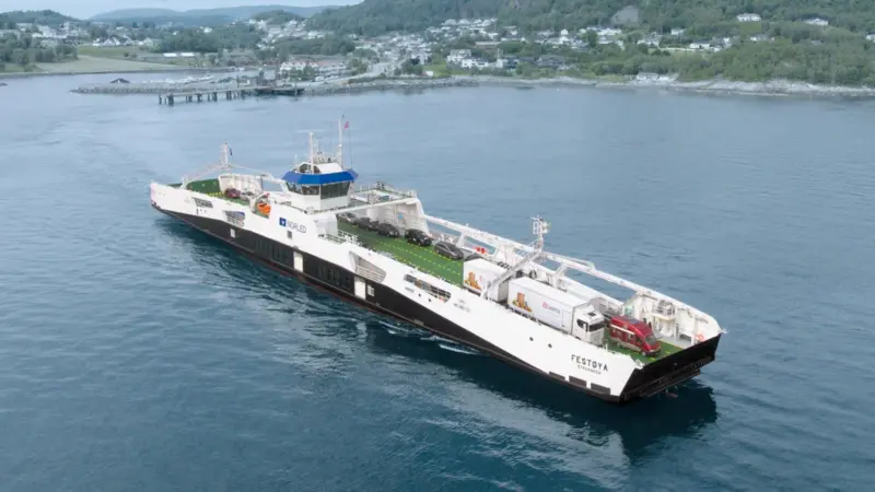The ‘Festøya’, the first of four Schottel-equipped ferries for Norled Photo: Schottel