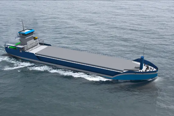 Clean lines of the Future Trader.(image credit: DEKC Maritime).