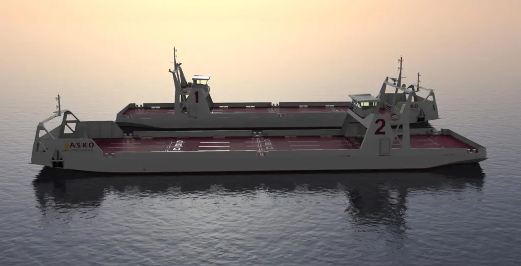 Utilising battery power alone means energy efficiency is a concern for autonomy, therefore hull forms also require attention. Image: ASKO Maritime.