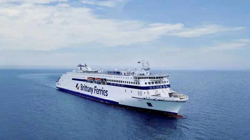 Galicia being put through her paces off the Chinese coast.(credit: Brittany Ferries).
