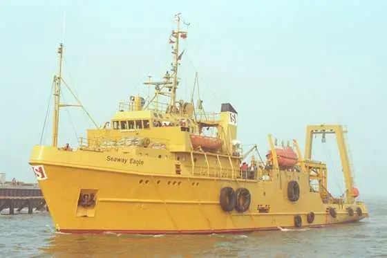 Kongsberg's Albatross dynamic positioning control system was first tested on board Stolt-Nielsens Rederi’s 'Seaway Eagle’ in 1977. (credit: Kongsberg)