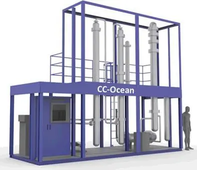 Concept drawing of the CO2 recovery demonstration plant (credit MHI)