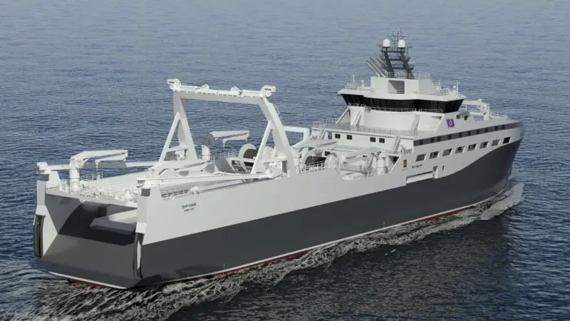 Kongsberg is designing a revolutionary krill fishing vessel for Rimfrost Photo: Kongsberg Maritime
