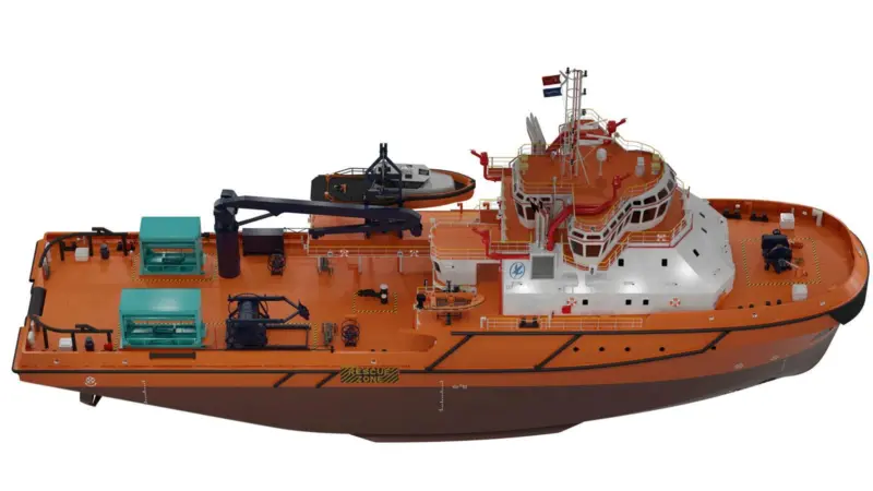 An oil spill response and towage vessel will have a Cathelco MGPS Photo: Cathelco