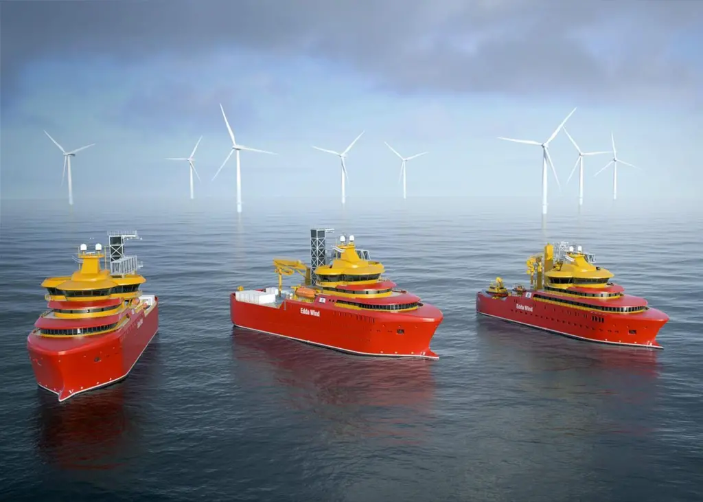 Three of Edda Wind’s four newbuilds Photo: Edda Wind