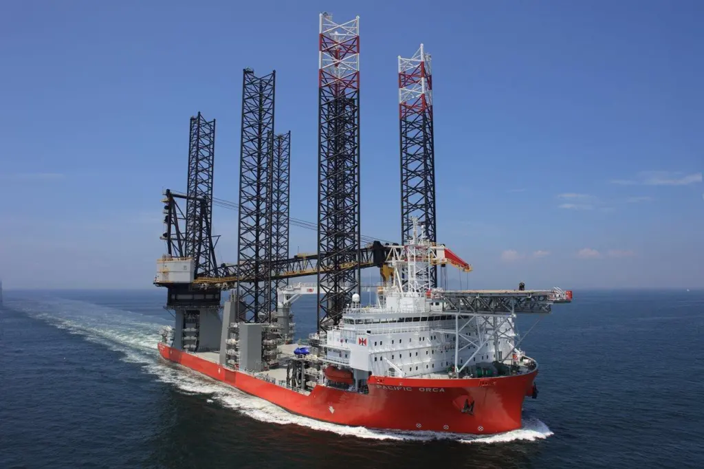Wind turbine installation vessel Pacific Orca (credit: Swire Blue Ocean)
