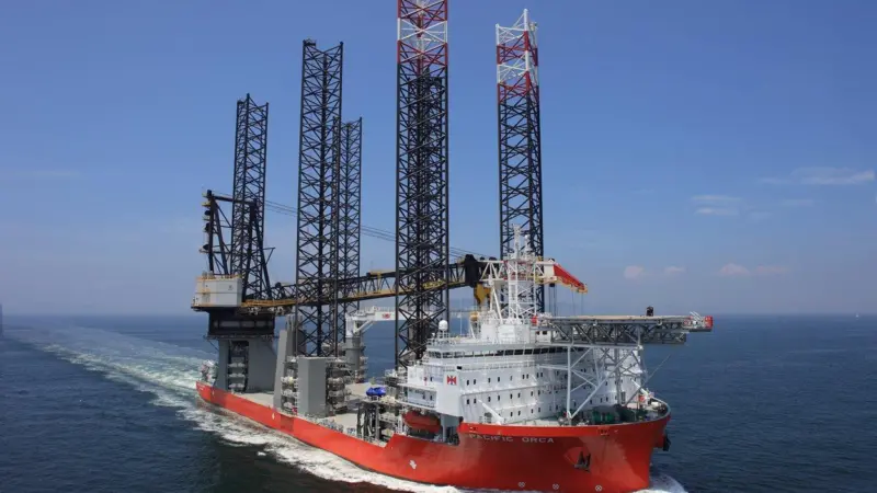 Wind turbine installation vessel Pacific Orca (credit: Swire Blue Ocean)