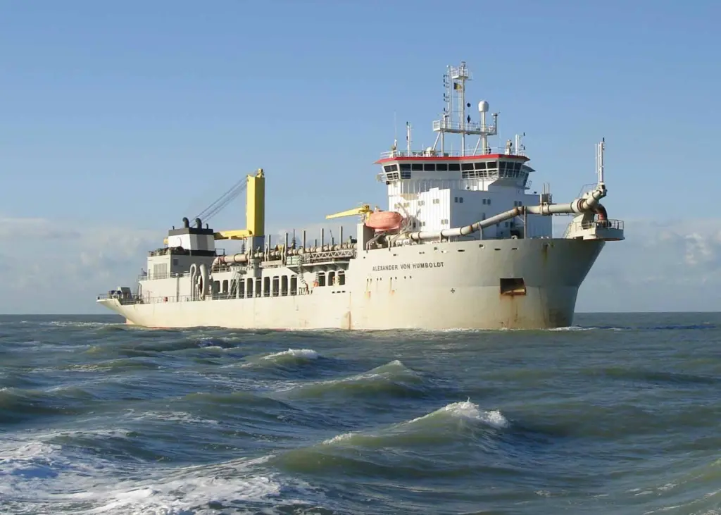 Jan De Nul’s Trailing Suction Hopper Dredger Alexander von Humboldt (credit: MAN ES)