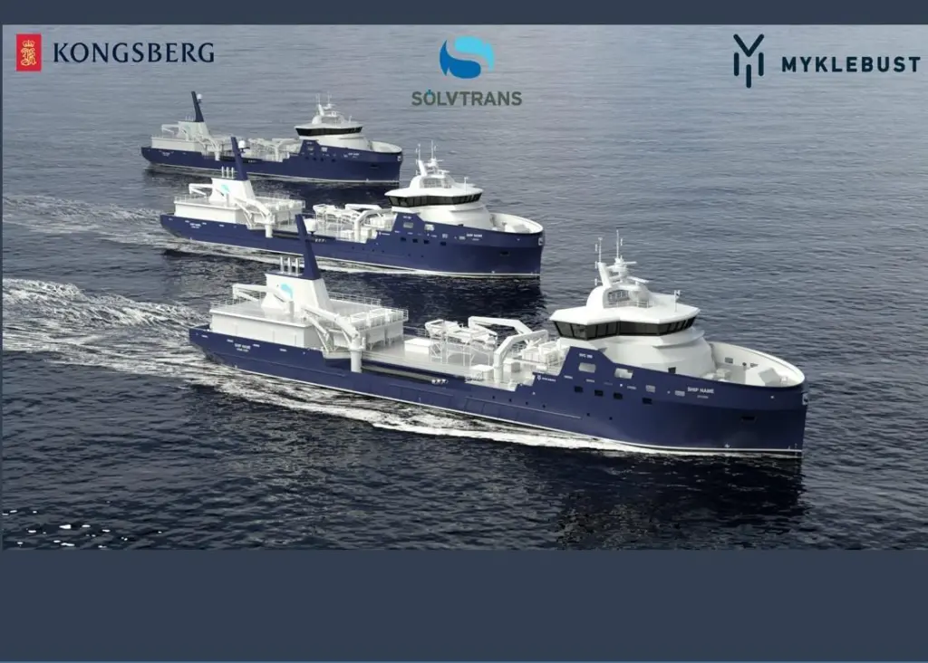Kongsberg Maritime will design and equip the third Sølvtrans wellboat in a series to be built by Myklebust Verft Photo: Kongsberg Maritime