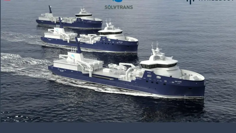 Kongsberg Maritime will design and equip the third Sølvtrans wellboat in a series to be built by Myklebust Verft Photo: Kongsberg Maritime