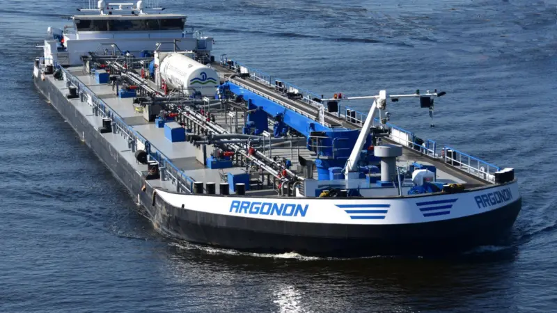 The 'MTS Argonon' has been successfully adapted to run in RCCI mode, allowing the tanker future fuel flexibility as well as cleaner, more efficient operation. Image: Deen Shipping
