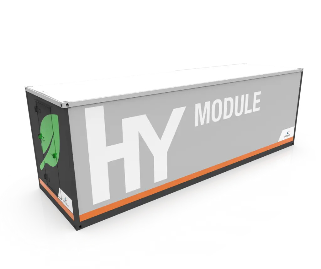 Wärtsilä's “HY Module” modularised energy storage system solution limits the amount of lost cargo capacity aboard a RoPax (credit: Wärtsilä)