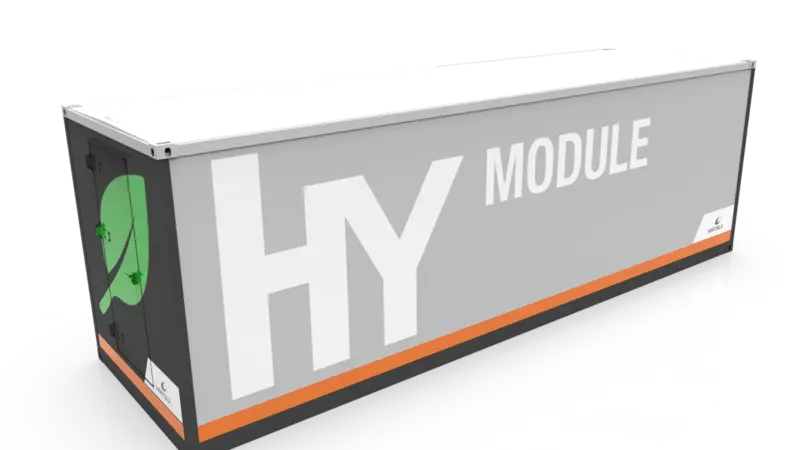 Wärtsilä's “HY Module” modularised energy storage system solution limits the amount of lost cargo capacity aboard a RoPax (credit: Wärtsilä)