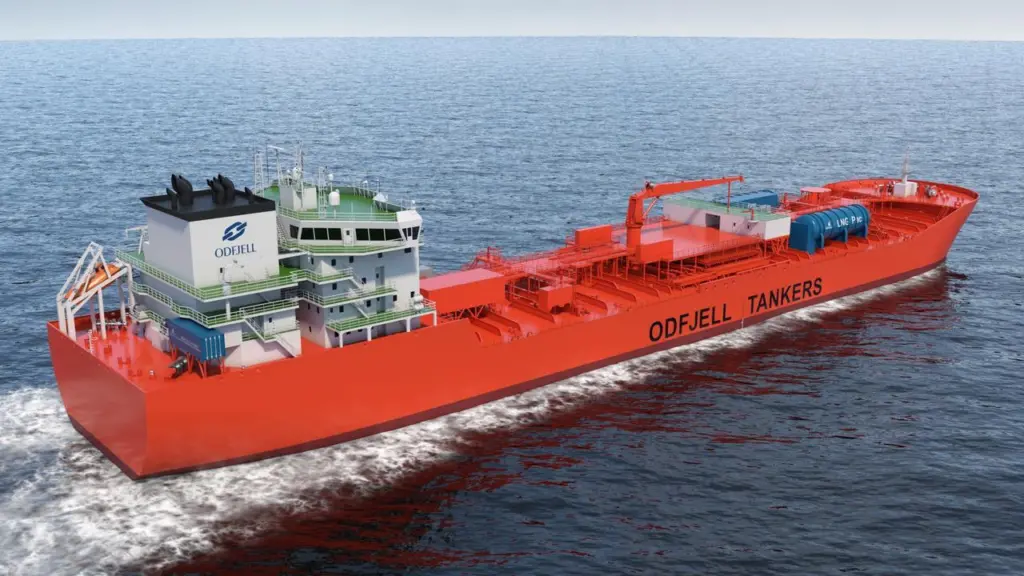 Prototech's SOFC technology will be tested under actual operating conditions in one of Odfjell’s latest chemical tankers. (copyright: Odfjell)