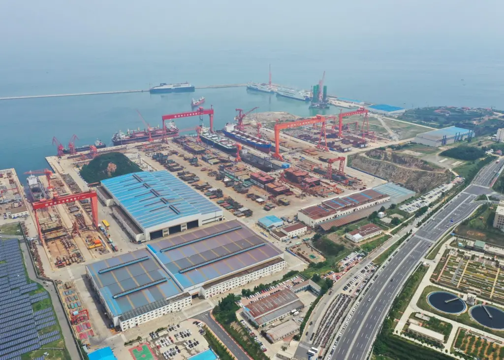 Shipbuilding in Weihai Photo: Kongsberg Maritime