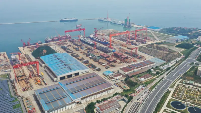 Shipbuilding in Weihai Photo: Kongsberg Maritime