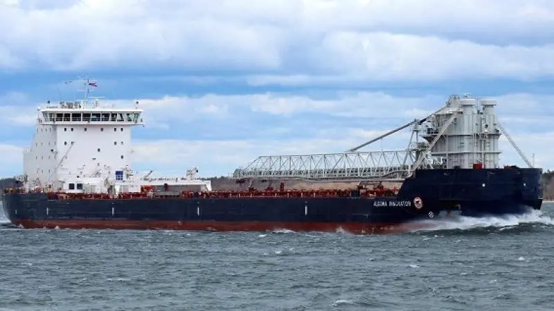 Algoma Intrepid follows sister Algoma Innovator (pictured) out of 3 Maj at Rijeka. (credit: Algoma).