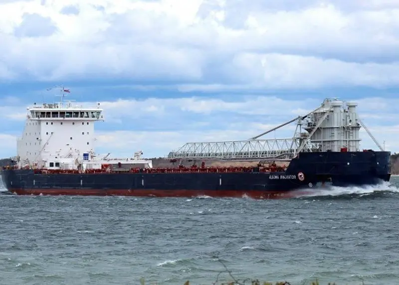Algoma Intrepid follows sister Algoma Innovator (pictured) out of 3 Maj at Rijeka. (credit: Algoma).