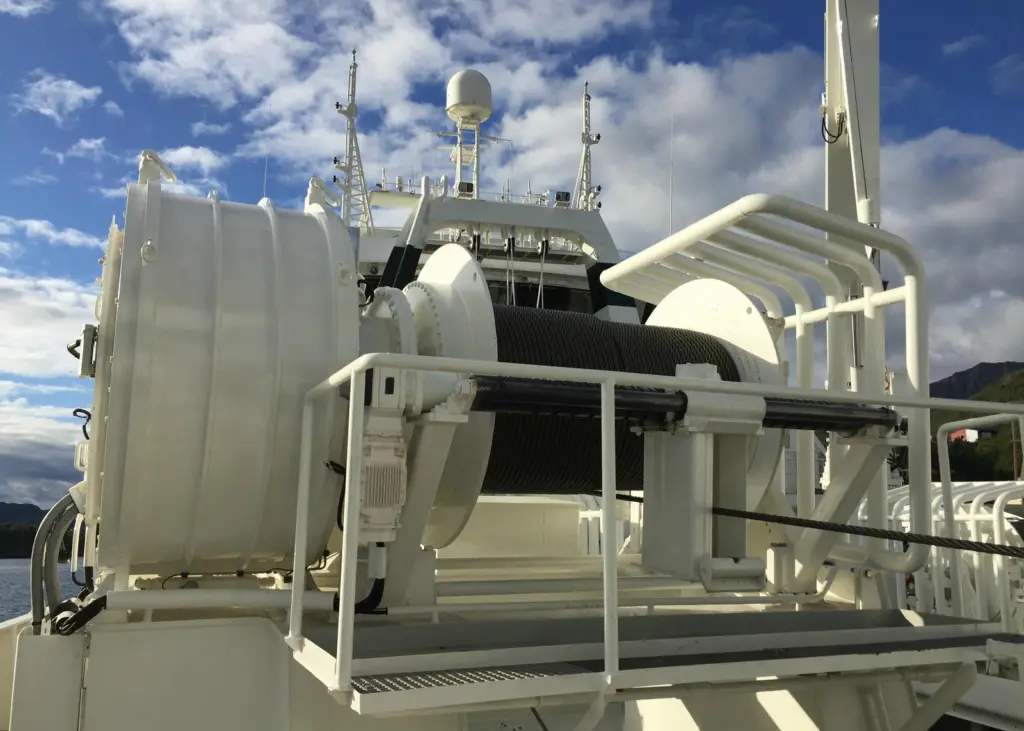 Kongsberg will fit a stern trawler with a winch package Photo: Kongsberg Maritime