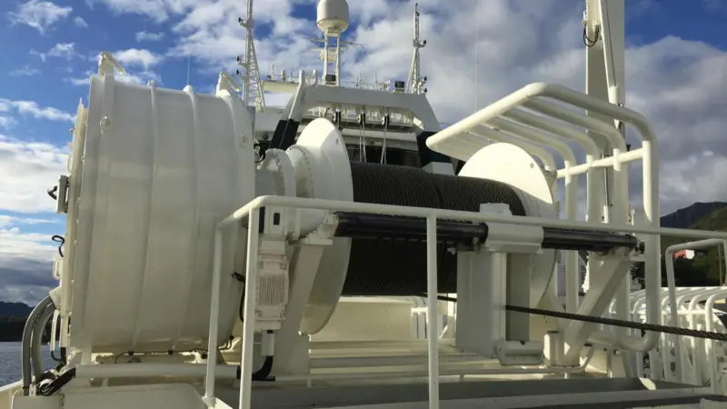 Kongsberg will fit a stern trawler with a winch package Photo: Kongsberg Maritime