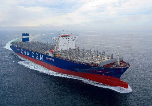 Eastern Pacific Shipping recently took delivery of its first LNG-fuelled vessel, the boxship Tenere. (Photo credit: EPS).