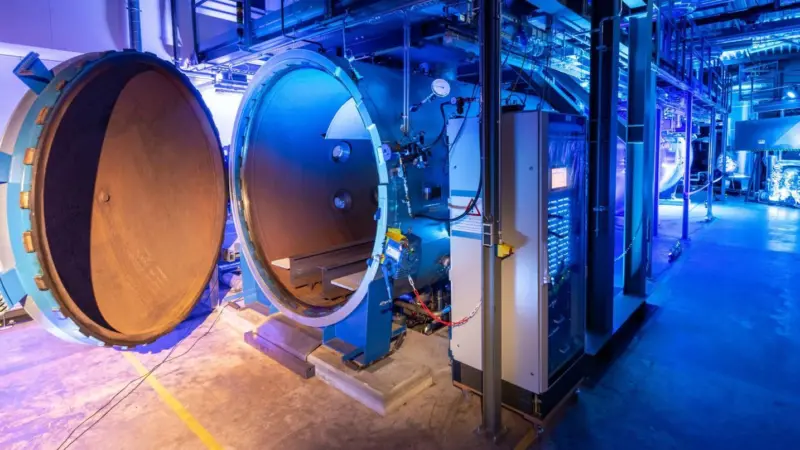 A research programme using MARIN’s autoclave is advancing understanding of multi-phase dynamics in LNG tank sloshing (credit: MARIN)
