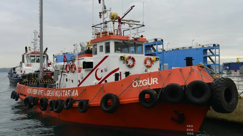 The ‘OZGUR’ has been restored at Sanmar Shipyards Altinova Photo: Sanmar Shipyards
