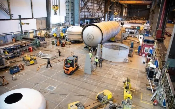 MAN Cryo’s main hall for cryogenic tank production (credit: MAN Energy Solutions)
