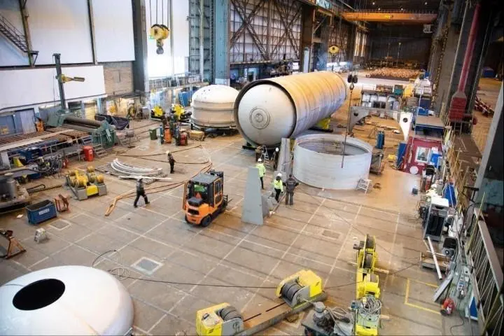 MAN Cryo’s main hall for cryogenic tank production (credit: MAN Energy Solutions)