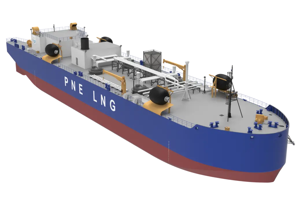 LNG Bunkering Barge currently under construction at Fincantieri Bay Shipbuilding (credit: MacGregor)