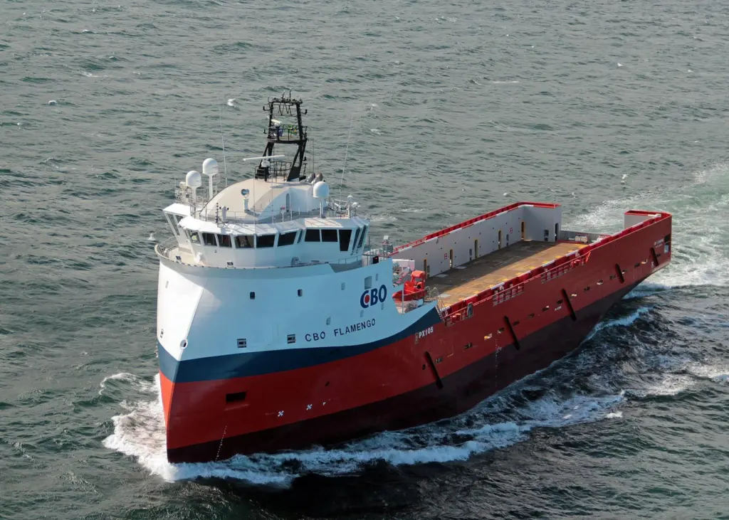 The CBO Flamengo will be the first PSV in Brazil to be retrofitted for hybrid propulsion. (Image copyright: CBO)