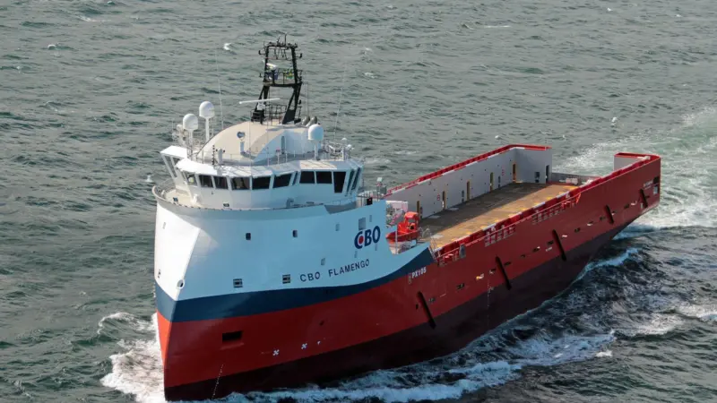 The CBO Flamengo will be the first PSV in Brazil to be retrofitted for hybrid propulsion. (Image copyright: CBO)