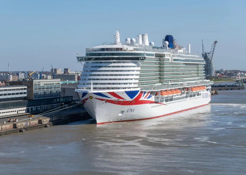 German-built for the British market, Iona will take up duty next year (credit: Meyer Werft).