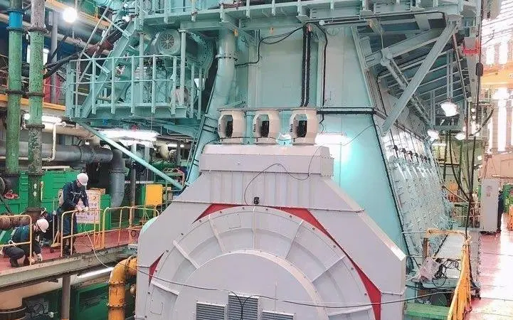 HHI-EMD's new Direct On shaft generator will be installed on a 24.5MW main engine for a VLCC newbuilding for SK Shipping. (Credit: HHI-EMD)