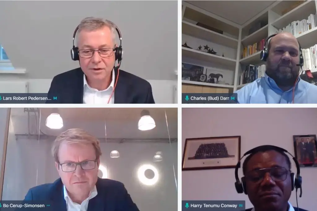The Motorship Propulsion and Future Fuels Live session brought together a panel of industry heavyweights (credit: Mercator Media)