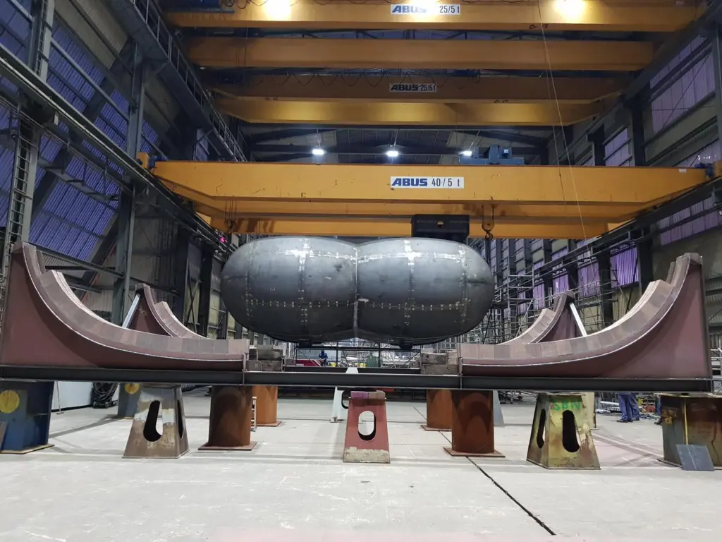 The new Bi-Nut containment system (Picture courtesy of Stahlbau Nord GmbH)