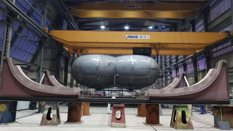 The new Bi-Nut containment system (Picture courtesy of Stahlbau Nord GmbH)