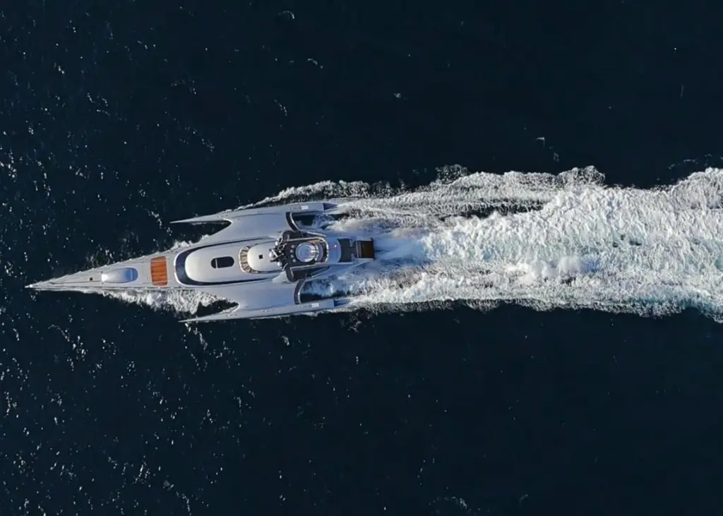 Luxury yachts, such as the Jean Jacques Coste designed Galaxy of Happiness, have been early to adopt new technologies in the past. (Picture courtesy of Fraser Yachts)