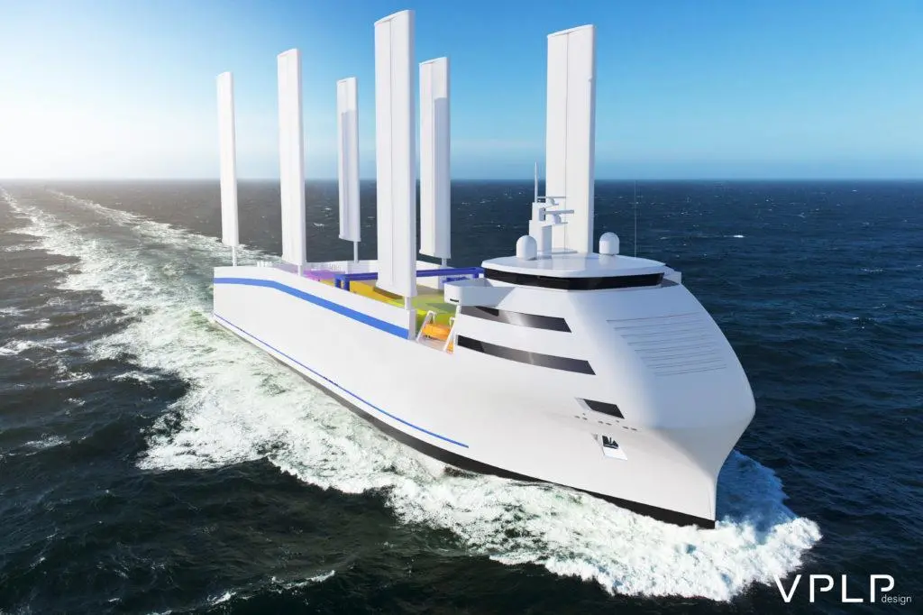 Canopée, the Ariane 6 rocket transporter will have narrow, fully rotating and reefable soft sails