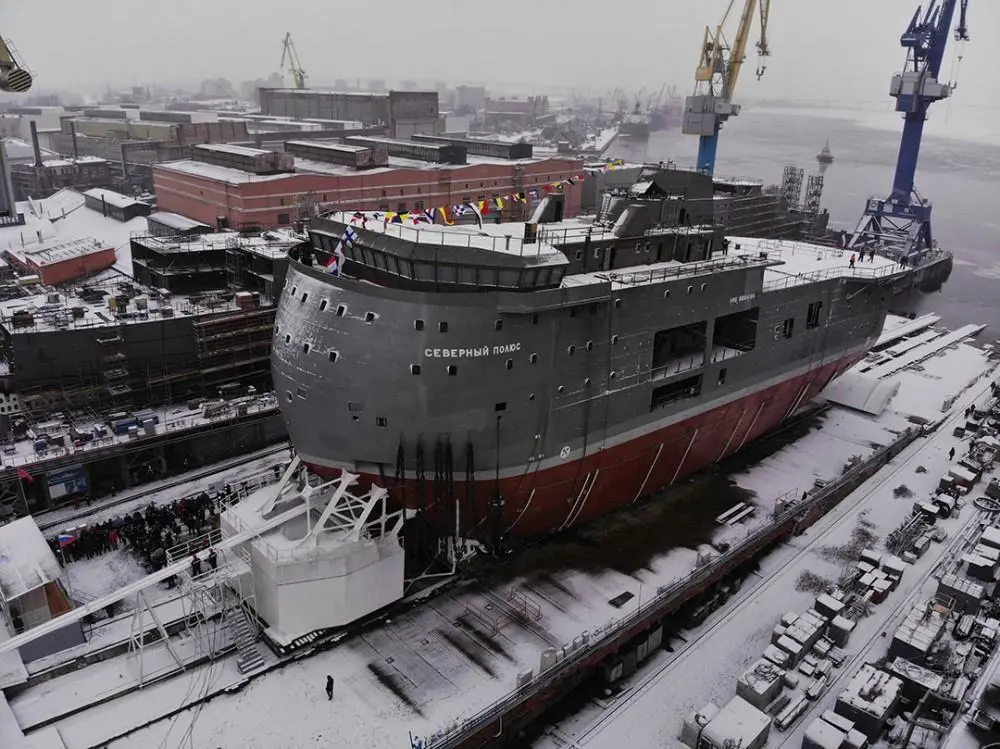 A special form of vessel constitutes Russia’s new floating Arctic research station.(credit: Admiralty Shipyard).