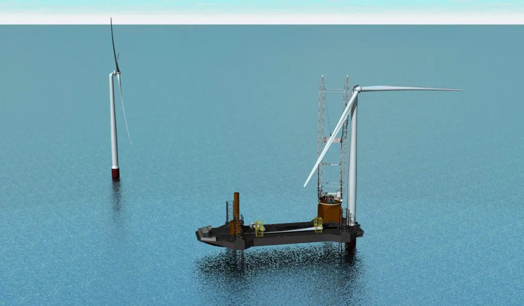 A concept illustration of the NETSCo Jones Act-compliant installation vessel (image: NETSCo)
