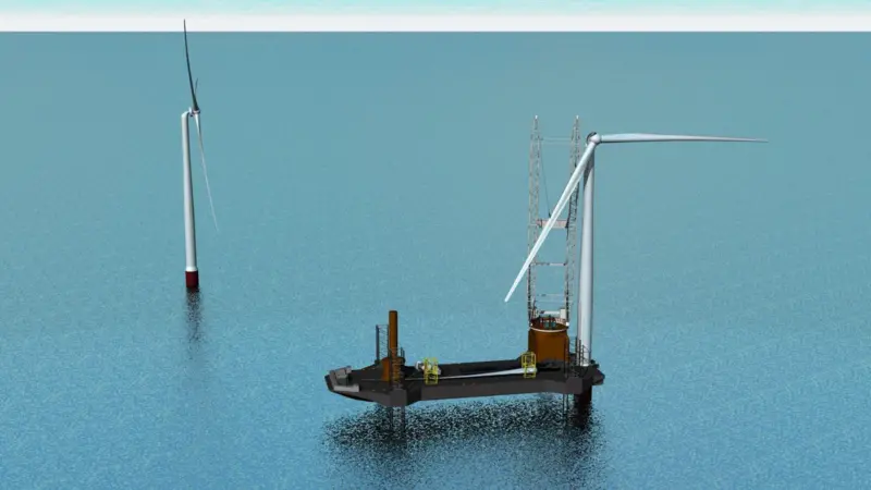A concept illustration of the NETSCo Jones Act-compliant installation vessel (image: NETSCo)