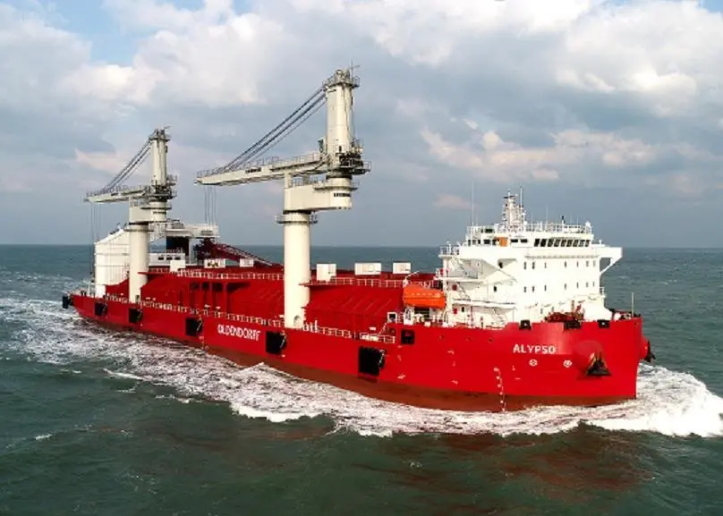 The transshipment bulker ‘Calypso’ Photo: ABB