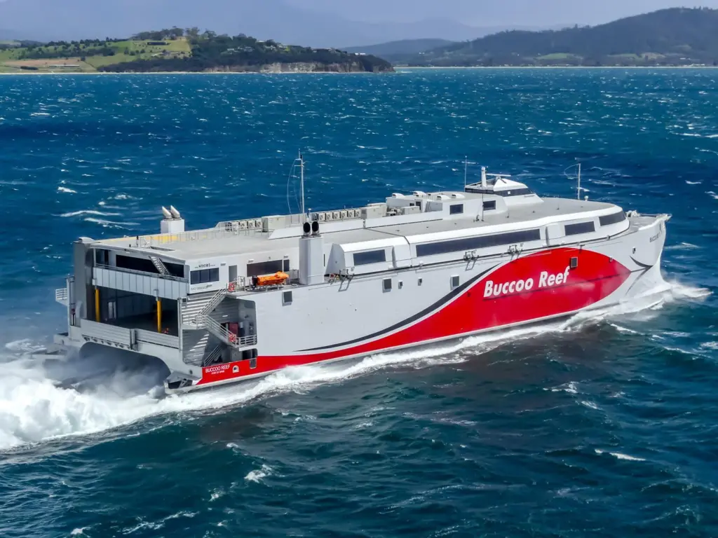 Incat-built Buccoo Reef will help upgrade a key part of the Trinidad & Tobago transport infrastructure. (credit: Incat)