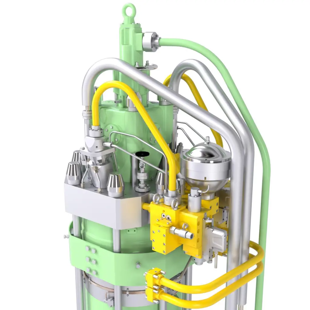 The LPG injection valve unit.