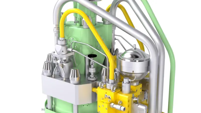 The LPG injection valve unit.