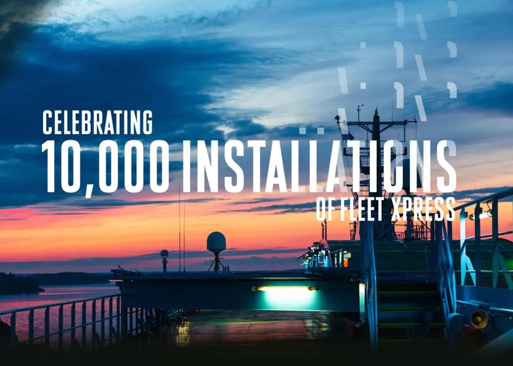 Inmarsat has installed Fleet Xpress 10,000 times Photo: Inmarsat